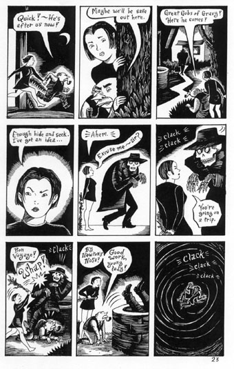 "Peculia - Evil Eye #2, p.23" is copyright ©2008 by Richard Sala.  All rights reserved.  Reproduction prohibited.