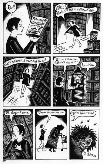 "Peculia - Evil Eye 3,pg.20" is copyright &copy;2008 by Richard Sala.  All rights reserved.  Reproduction prohibited.