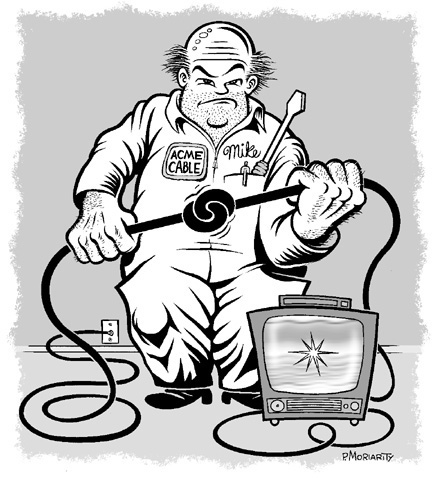 "Cable guy" is copyright ©2008 by Pat Moriarity.  All rights reserved.  Reproduction prohibited.