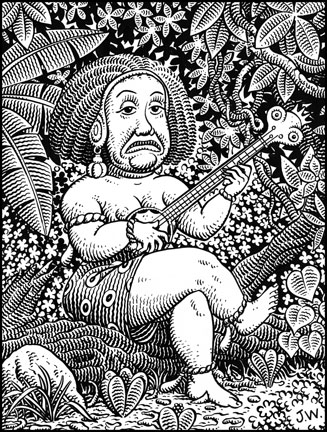 "STRANGE HINTERLUDE" is copyright ©2008 by Jim Woodring.  All rights reserved.  Reproduction prohibited.