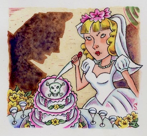 "Killer Bride" is copyright ©2008 by Richard Sala.  All rights reserved.  Reproduction prohibited.