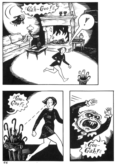 "Peculia & the Groon Grove Vampires p.66" is copyright ©2008 by Richard Sala.  All rights reserved.  Reproduction prohibited.