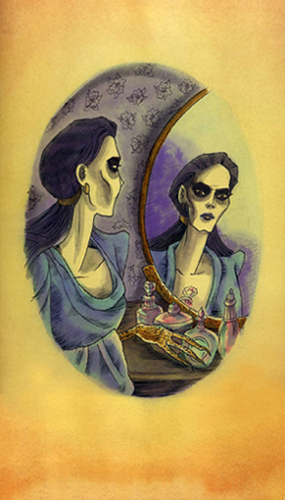 "DELPHINE 2 - Stepmother" is copyright ©2008 by Richard Sala.  All rights reserved.  Reproduction prohibited.