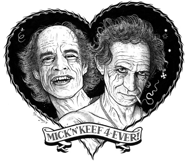 "MICK JAGGER AND KEITH RICHARDS" is copyright &copy;2008 by Jim Blanchard.  All rights reserved.  Reproduction prohibited.