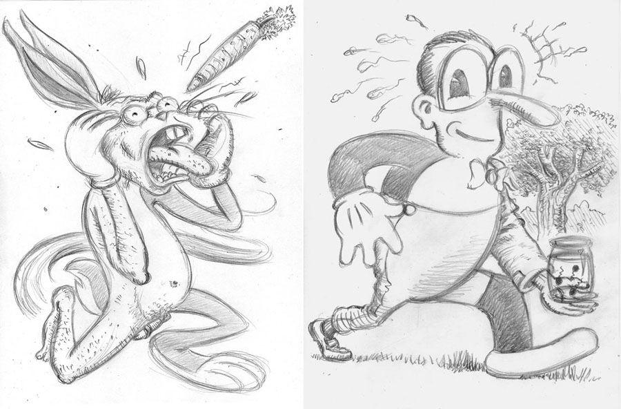 "CARTOON JUMBLE CRUMB PENCILS" is copyright ©2008 by Jeremy Eaton.  All rights reserved.  Reproduction prohibited.