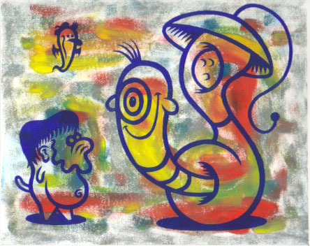 "monoprint #1" is copyright ©2008 by Dennis Worden.  All rights reserved.  Reproduction prohibited.