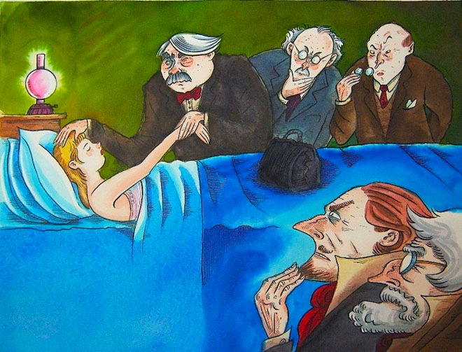 "DRACULA 15" is copyright ©2008 by Richard Sala.  All rights reserved.  Reproduction prohibited.