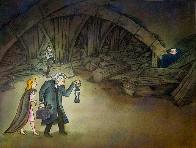 "DRACULA 19" is copyright ©2008 by Richard Sala.  All rights reserved.  Reproduction prohibited.