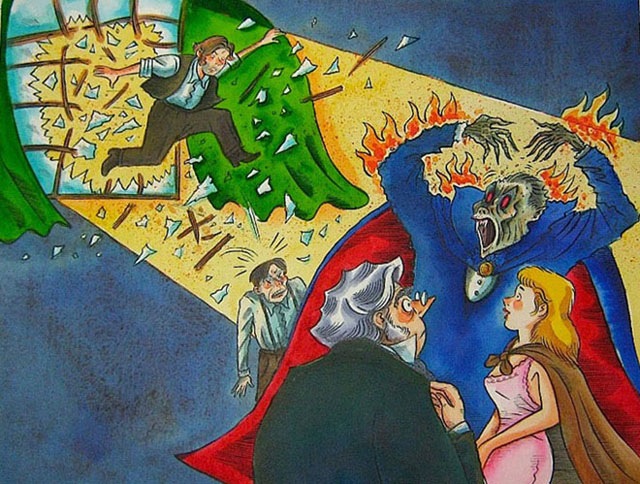 "DRACULA 21" is copyright ©2008 by Richard Sala.  All rights reserved.  Reproduction prohibited.