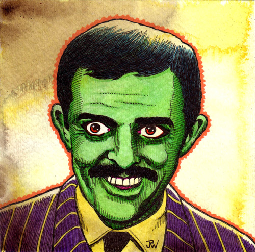 "Gomez Addams" is copyright ©2008 by J.R. Williams.  All rights reserved.  Reproduction prohibited.