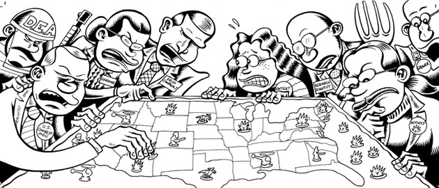 "HIGH TIMES Illo 2" is copyright &copy;2008 by Peter Bagge.  All rights reserved.  Reproduction prohibited.