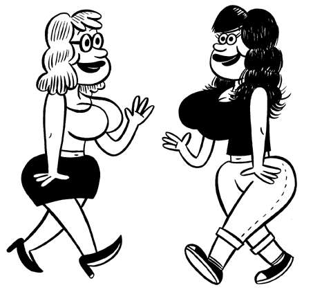 "VICE-Girl People" is copyright &copy;2008 by Johnny Ryan.  All rights reserved.  Reproduction prohibited.