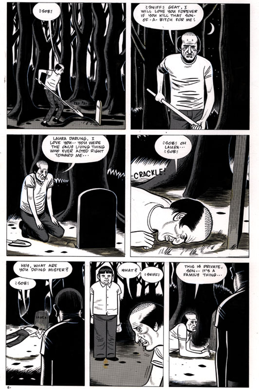 "Eightball 9, page 8" is copyright ©2008 by Daniel Clowes.  All rights reserved.  Reproduction prohibited.