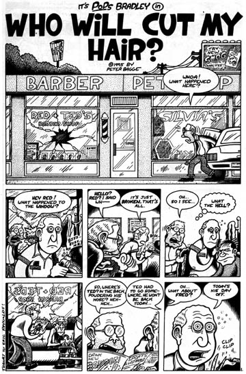 "Entire 8-page PETER BAGGE story from HATE #20" is copyright ©2008 by Eric Reynolds.  All rights reserved.  Reproduction prohibited.