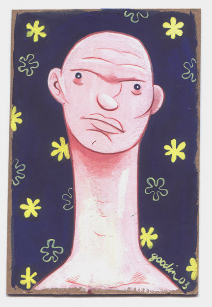 "Postcard Painting - Long Necked Guy" is copyright ©2008 by Robert Goodin.  All rights reserved.  Reproduction prohibited.
