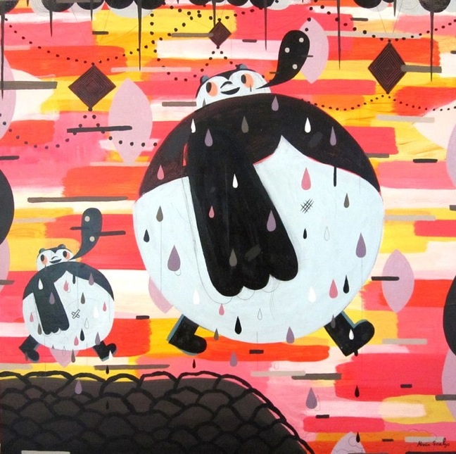 "BLAB! show Sugar Booger painting" is copyright ©2008 by Kevin Scalzo.  All rights reserved.  Reproduction prohibited.