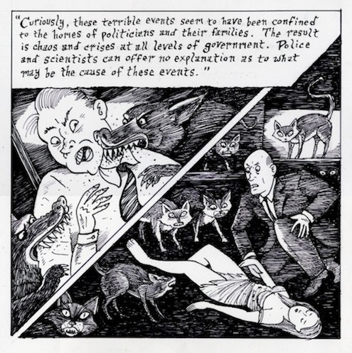 "Super-Enigmatix - Page 22" is copyright ©2008 by Richard Sala.  All rights reserved.  Reproduction prohibited.