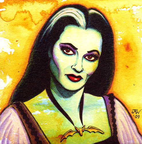 "Lily Munster" is copyright ©2008 by J.R. Williams.  All rights reserved.  Reproduction prohibited.