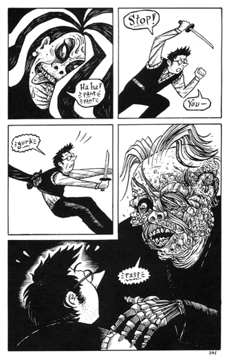 "Mad Night - page 201" is copyright ©2008 by Richard Sala.  All rights reserved.  Reproduction prohibited.