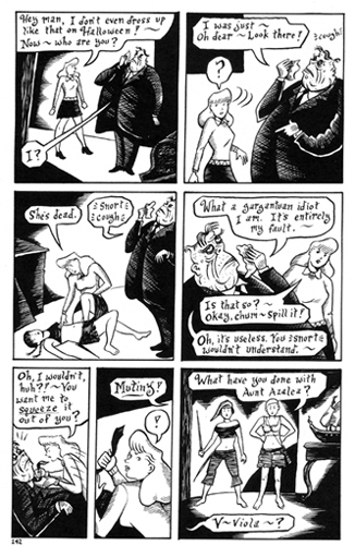 "Mad Night - page 142" is copyright ©2008 by Richard Sala.  All rights reserved.  Reproduction prohibited.
