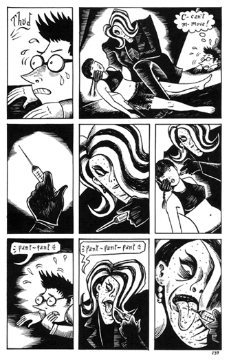 "Mad Night - page 139" is copyright ©2008 by Richard Sala.  All rights reserved.  Reproduction prohibited.