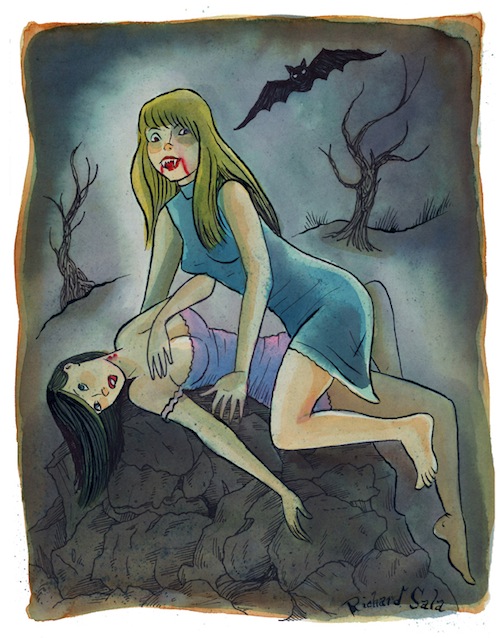 "Vampyre Girl" is copyright ©2008 by Richard Sala.  All rights reserved.  Reproduction prohibited.