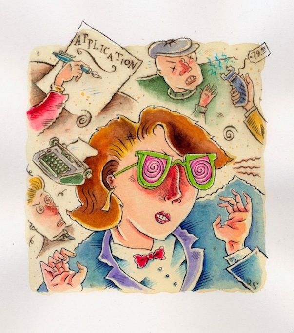 "Hypo Specs and Other Career Choices" is copyright ©2008 by Richard Sala.  All rights reserved.  Reproduction prohibited.