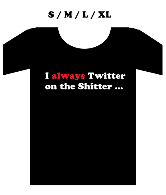 "Twitter Tees always" is copyright ©2008 by  Mats!?.  All rights reserved.  Reproduction prohibited.
