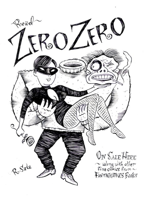 "Zero Zero Ad Alternative Original Art" is copyright ©2008 by Richard Sala.  All rights reserved.  Reproduction prohibited.