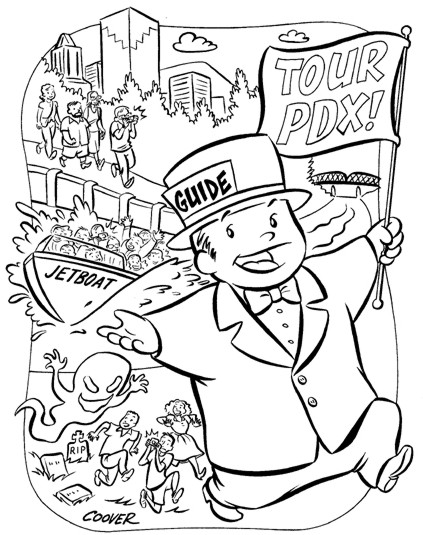 "Tour Portland" is copyright ©2008 by Colleen Coover.  All rights reserved.  Reproduction prohibited.