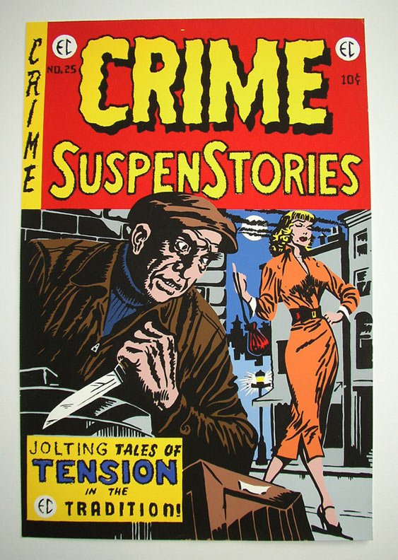 "CRIME SUSPENSTORIES SILKSCREEN PRINT" is copyright &copy;2008 by Jim Blanchard.  All rights reserved.  Reproduction prohibited.