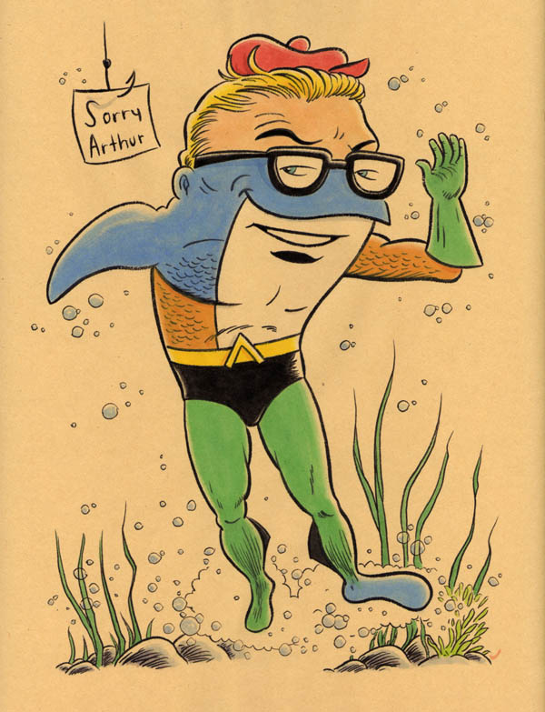 "CARTOON JUMBLE! AQUAMAN & CHARLIE TUNA" is copyright ©2008 by Jeremy Eaton.  All rights reserved.  Reproduction prohibited.