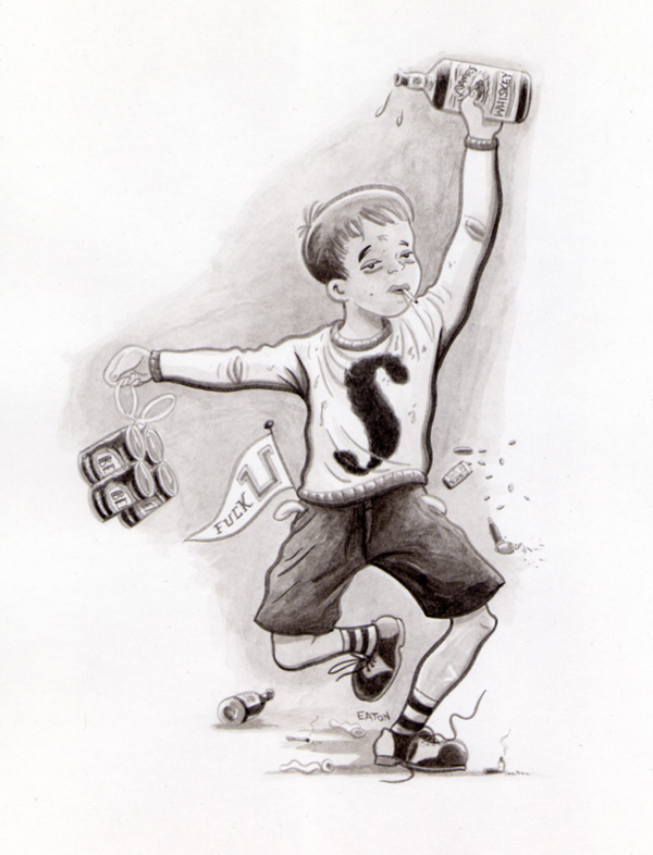 "F U UNIVERSITY" is copyright ©2008 by Jeremy Eaton.  All rights reserved.  Reproduction prohibited.
