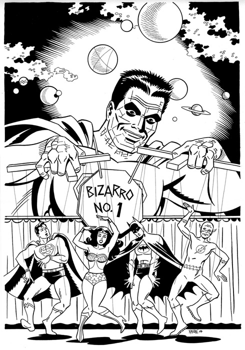 "Bizarro World cover" is copyright ©2008 by Jaime Hernandez.  All rights reserved.  Reproduction prohibited.
