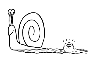 "Nickelodeon Illo- Snail Trail" is copyright &copy;2008 by Johnny Ryan.  All rights reserved.  Reproduction prohibited.