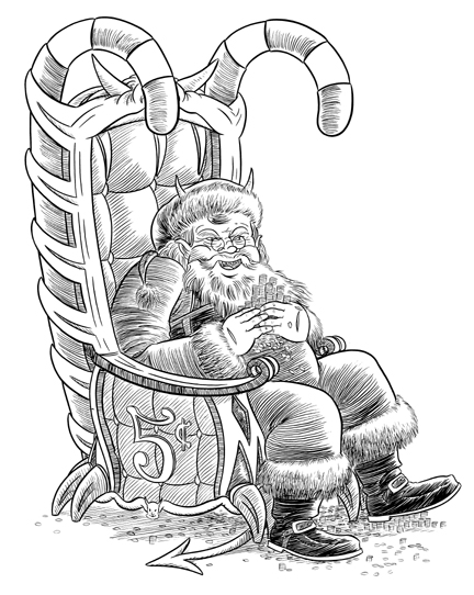 "SATAN CLAUS" is copyright ©2008 by Jeremy Eaton.  All rights reserved.  Reproduction prohibited.