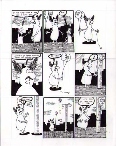 "Gunther Bumpus at Work, page 2" is copyright ©2008 by Sam Henderson.  All rights reserved.  Reproduction prohibited.