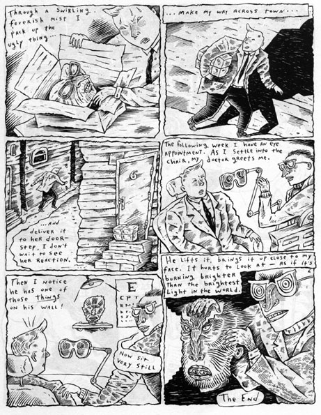 "Hate Mail pg.5 - sold as a set" is copyright ©2008 by Richard Sala.  All rights reserved.  Reproduction prohibited.