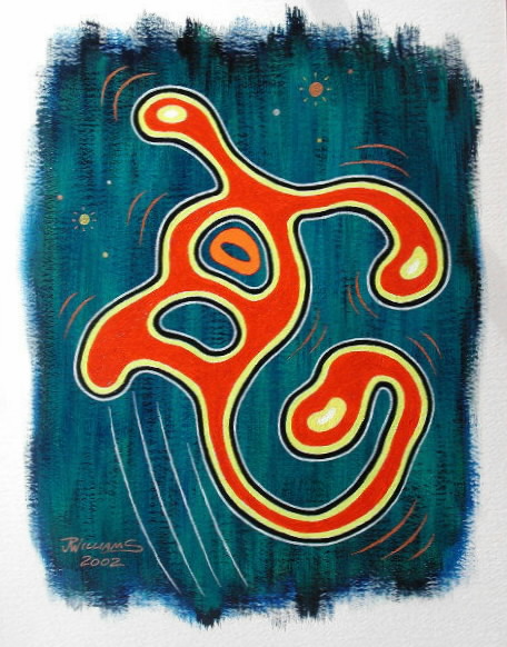 "Leap (painting)" is copyright ©2008 by J.R. Williams.  All rights reserved.  Reproduction prohibited.