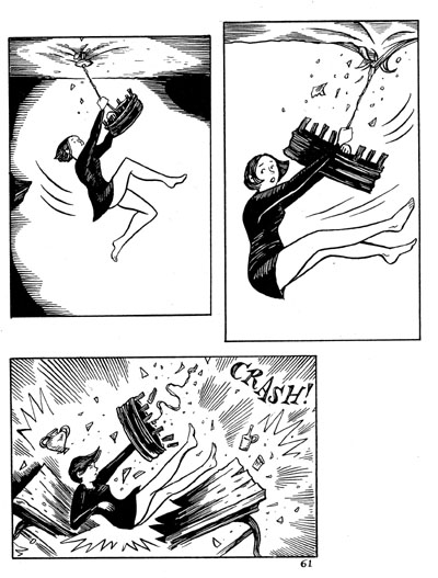 "Peculia & the Groon Grove Vampires p.61" is copyright ©2008 by Richard Sala.  All rights reserved.  Reproduction prohibited.