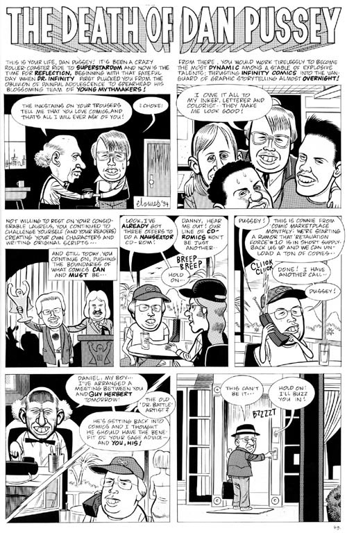 "Eightball issue 14, page 21 (Dan Pussey)" is copyright ©2008 by Daniel Clowes.  All rights reserved.  Reproduction prohibited.