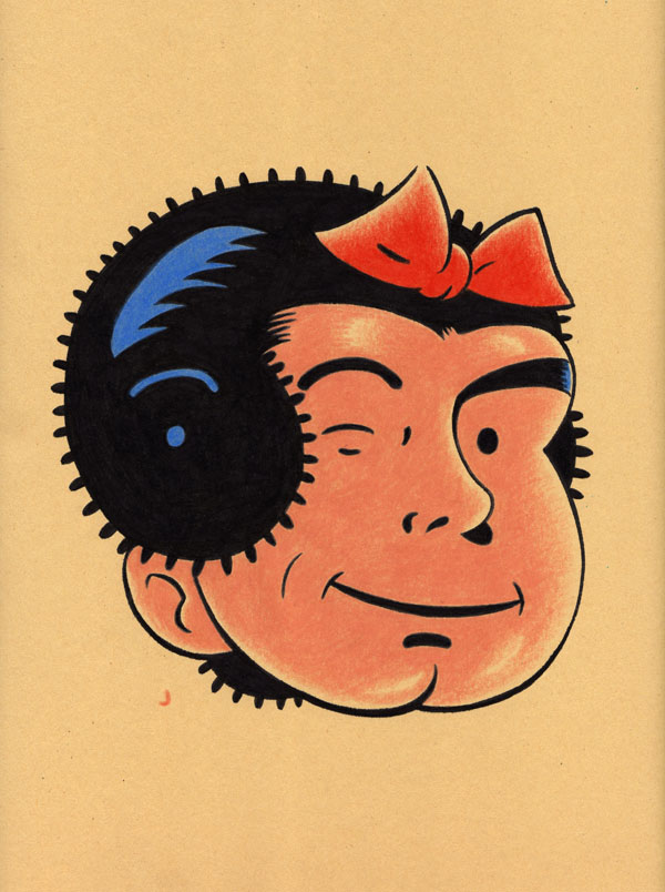 "CARTOON JUMBLE ABSTRACT! CAPT. MARVEL & NANCY!" is copyright ©2008 by Jeremy Eaton.  All rights reserved.  Reproduction prohibited.