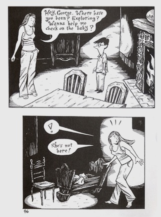 "Peculia and The Groon Grove Vampires - page 46" is copyright ©2008 by Richard Sala.  All rights reserved.  Reproduction prohibited.