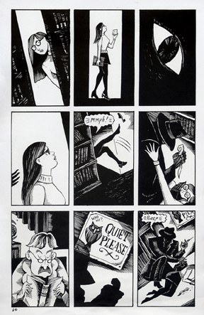"Mad Night - page 10" is copyright ©2008 by Richard Sala.  All rights reserved.  Reproduction prohibited.