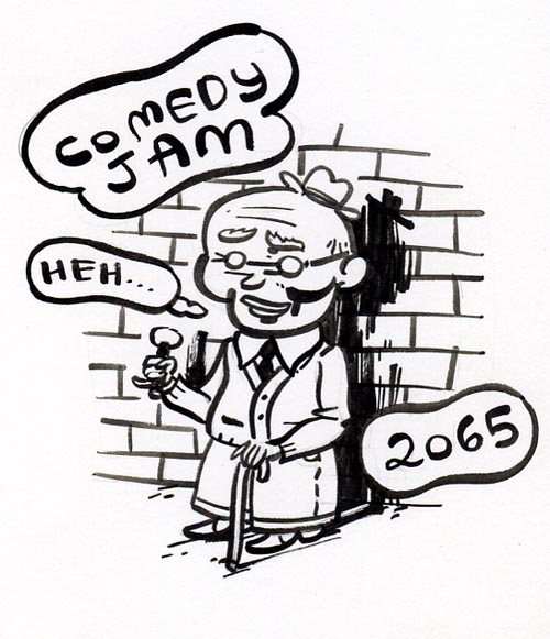 "Comedy Jam 2065" is copyright ©2008 by Steven Weissman.  All rights reserved.  Reproduction prohibited.