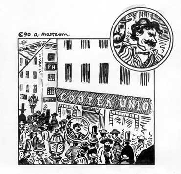 "MARK TWAIN: Cooper Union Lecture" is copyright ©2008 by Tony Mostrom.  All rights reserved.  Reproduction prohibited.