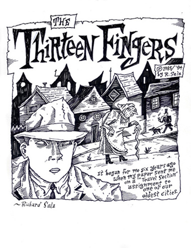 "The Thirteen Fingers - page 1" is copyright ©2008 by Richard Sala.  All rights reserved.  Reproduction prohibited.