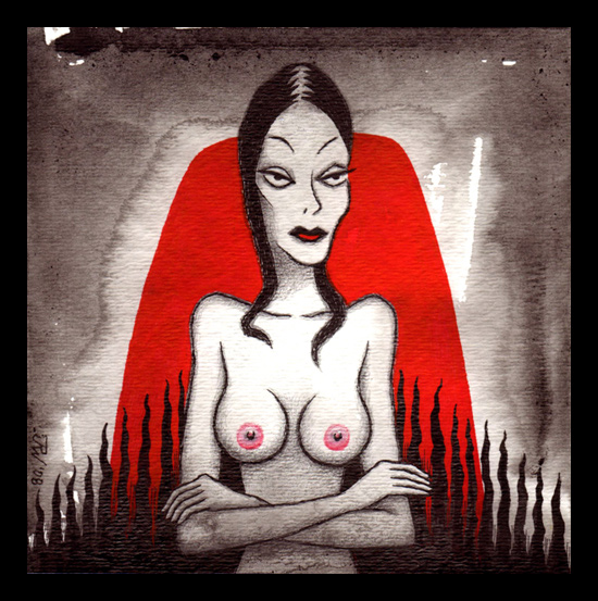 "Morticia" is copyright ©2008 by J.R. Williams.  All rights reserved.  Reproduction prohibited.