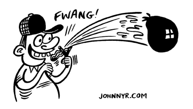"Portland Mercury illo - Slingshot" is copyright &copy;2008 by Johnny Ryan.  All rights reserved.  Reproduction prohibited.