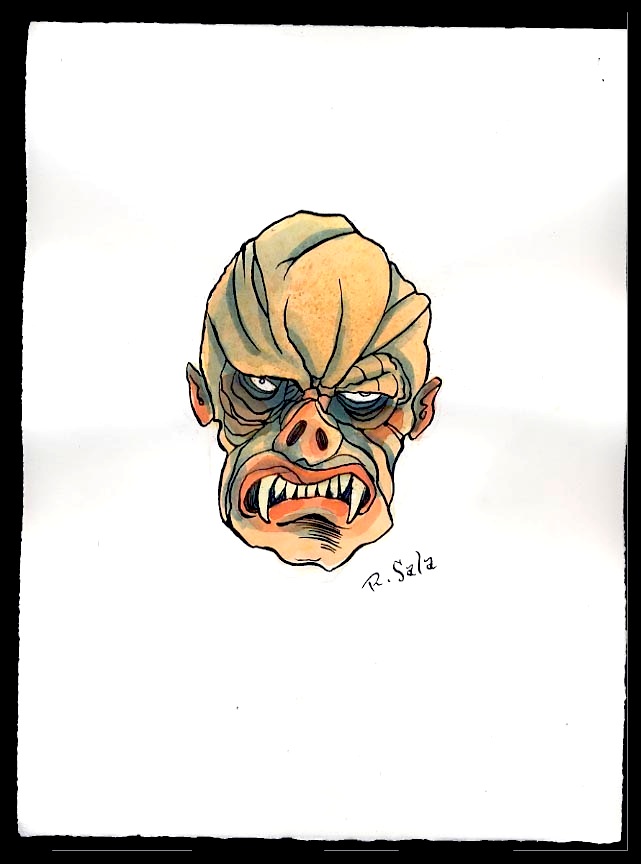 "Unmasked Series: Brute" is copyright ©2008 by Richard Sala.  All rights reserved.  Reproduction prohibited.